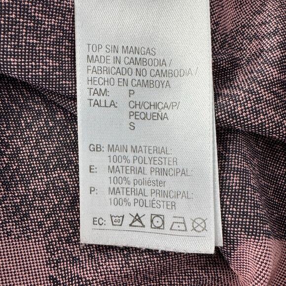 Adidas Climalite Racerback Tank Top Women Small Pink Black Athletic Activewear - Picture 10 of 11